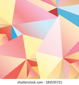 bright colorful abstract background with triangular elements  