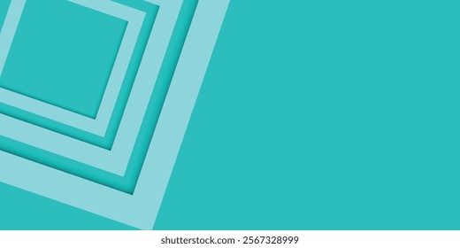 Bright colorful abstract geometric background with green turquoise gradient color combination.