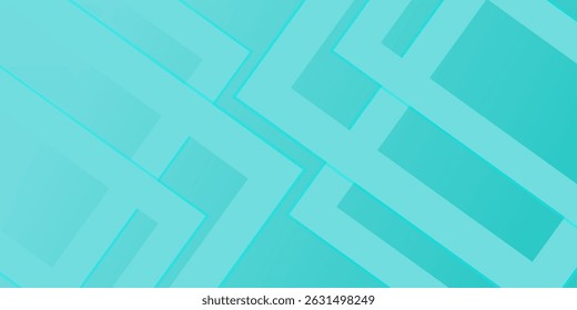 Bright colorful abstract geometric background with green turquoise gradient color combination. Simple arrow pattern color lines on background. eps 10