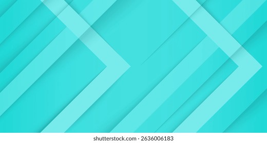 Fundo geométrico abstrato colorido brilhante com combinação de cor verde turquesa gradiente. Linhas de cor de padrão de seta simples no plano de fundo. Vetor Eps10