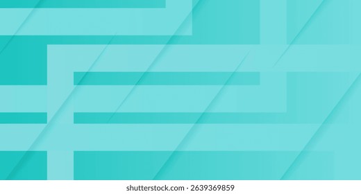 Bright colorful abstract geometric background with green turquoise gradient color combination. Simple arrow pattern color lines on background. Eps10 vector