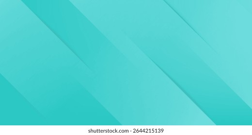 Bright colorful abstract geometric background with green turquoise gradient color combination. Simple arrow pattern color lines on background. Eps10 vector