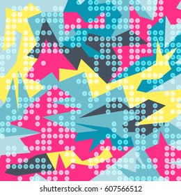 bright colorful abstract pattern of polygons