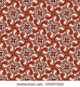 patrón colorido claro abstracto sin fisuras. escarlata superpuesta, borgoña, con círculos delgados de golpes de luz y formas abstractas agrupadas y alineadas contra un vector de fondo negro.