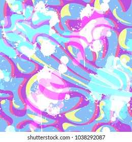 Bright colorful abstract vector seamless pattern for your design