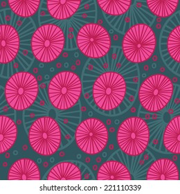 Bright colorful abstract vector seamless pattern. A background with stylized ethnic design for web, print or textile. 