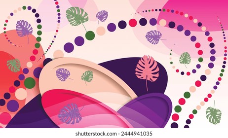 Bright colorful abstract wallpaper. An excellent background for designing pages on social networks, posters, presentations, outdoor advertising and your other projects. Vector.