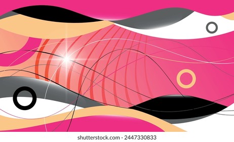 Bright colorful abstract wallpaper. An excellent background for designing pages on social networks, posters, presentations, outdoor advertising and your other projects. Vector.