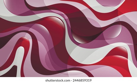 Bright colorful abstract wallpaper in white, burgundy, pink colors. An excellent background for designing posters, presentations, covers, outdoor advertising and your other projects. Vector.