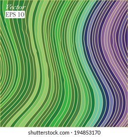 Bright colorful abstract waves background. Vector illustration.