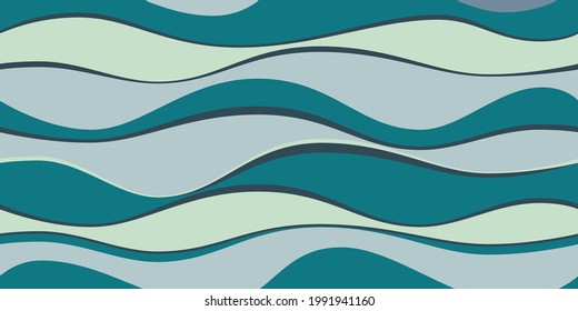 Fondo colorido claro de las olas abstractas. Ilustración vectorial. Perfecto para el diseño de tejidos, ropa, interiores.