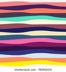 Bright colorful abstract waves background. Vector illustration.