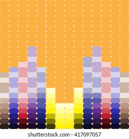 bright colorful abstraction chart candy