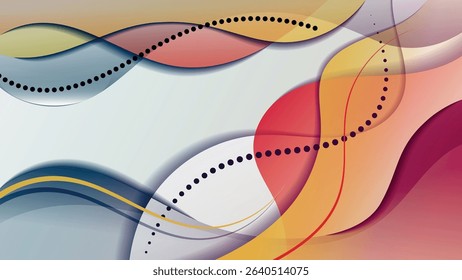 Bright colorful art background. An excellent illustration for advertising, posters, postcards, business cards, corporate attributes and your other projects. Vector.
