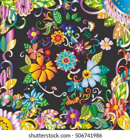 bright colorful background with colors and patterns