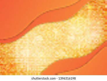 Bright colorful background with glitter effect. Abstract waves, layers. Empty space for text. Trendy modern vector illustration for your design.