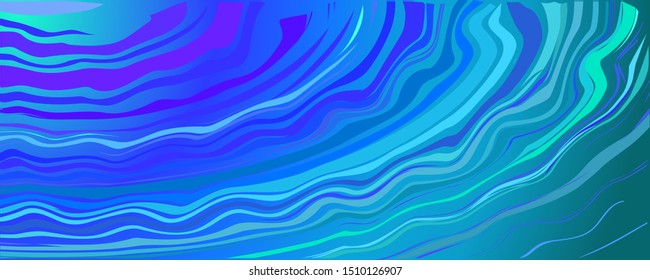 Bright colorful background of wavy lines.