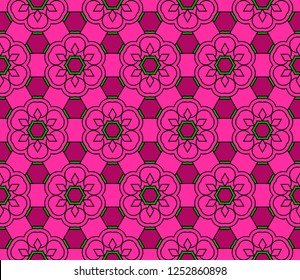 Bright And Colorful Backgrounds Or Digital Papers. Backdrop. Vector Illustration. For Design, Wallpaper, Fashion, Print. Seamless Pattern With Abstract Geometric Style.