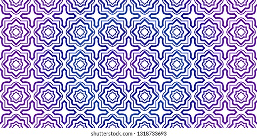 Bright And Colorful Backgrounds Or Digital Papers. Backdrop. Vector Illustration. For Design, Wallpaper, Fashion, Print. Seamless Pattern With Abstract Geometric Style. Blue purple gradient.