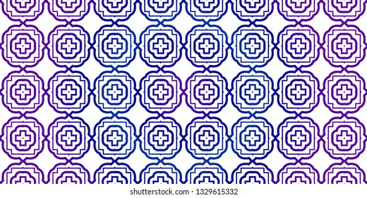 Bright And Colorful Backgrounds Or Digital Papers. Backdrop. Vector Illustration. For Design, Wallpaper, Fashion, Print. Seamless Pattern With Abstract Geometric Style. Blue purple gradient.