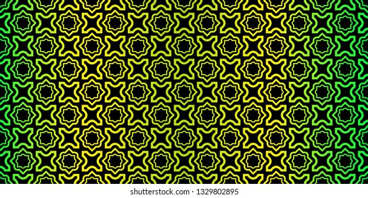 Bright And Colorful Backgrounds Or Digital Papers. Backdrop. Vector Illustration. For Design, Wallpaper, Fashion, Print. Seamless Pattern With Abstract Geometric Style. Black green color.