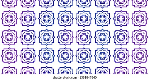 Bright And Colorful Backgrounds Or Digital Papers. Backdrop. Vector Illustration. For Design, Wallpaper, Fashion, Print. Seamless Pattern With Abstract Geometric Style. Blue purple gradient.