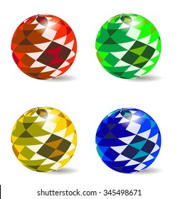 Bright colorful balls