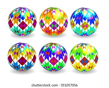 Bright colorful balls