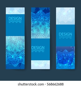 Bright Colorful Banners with Watercolor Splashes. Abstract Texture. Colored Banner Design.