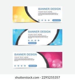 Bright colorful bubble banner and template, Vector illustration design