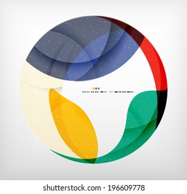 Bright colorful business flowing shapes design template. Futuristic waves