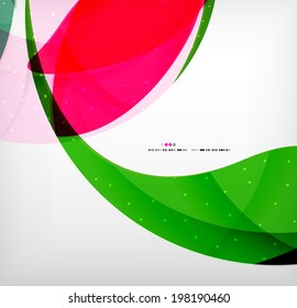 Bright colorful business flowing shapes design template. Futuristic waves