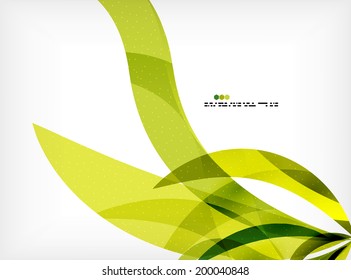 Bright colorful business flowing shapes design template. Futuristic waves