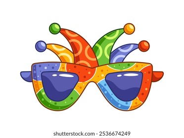 Óculos De Carnaval Brilhantes E Coloridos Com Um Design De Bicho Com Cores Vibrantes Perfeitas Para Celebrar Festas Purim