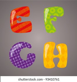 bright colorful children's font