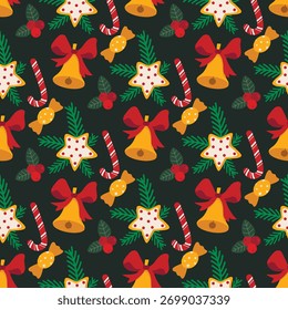 Helle bunte Weihnachten nahtlose Muster
