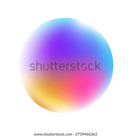 Bright colorful circle gradient set. Round blur gradation background collection. Iridescent radial blurry shape pack for poster, banner, leaflet, brochure. Vector neon fading circular aura bundle
