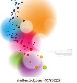 Bright and Colorful Circles Background