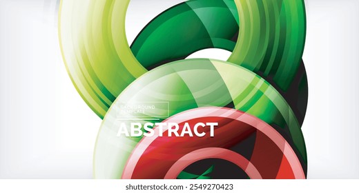círculos coloridos brilhantes com efeitos de luz. Fundo abstrato