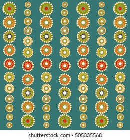 Bright colorful circles seamless background. Abstract background vector illustration.