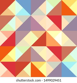 Bright and colorful collage from rectangles. Seamless decorative pattern.