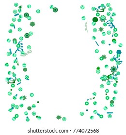 Bright colorful Confetti, bright colorful background, cute and fun decoration. Vector illustration for celebration, party, festive, holiday. Design for cards, invitations