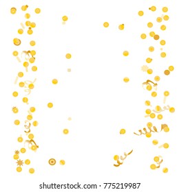 Bright colorful Confetti, bright colorful background, cute and fun decoration. Vector illustration for celebration, party, festive, holiday. Design for cards, invitations