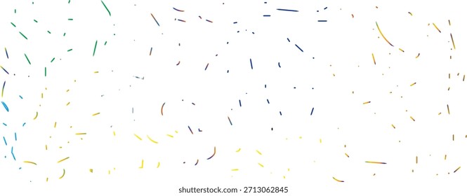 Bright Colorful Confetti Trails Create Festive Celebration Theme for Party and Event.