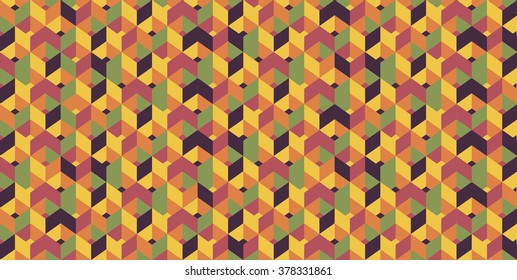 Bright colorful cubic vector background for print or web use/ Colorful cubic vector background