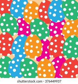 Bright and colorful easter eggs 