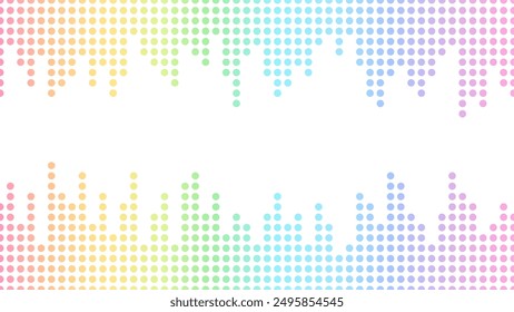 Bright colorful equalizer background illustration