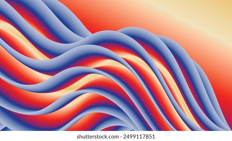 Bright colorful fantastic wallpaper. Excellent background for designing pages in social networks, posters, presentations, outdoor advertising and other your projects. Vector.