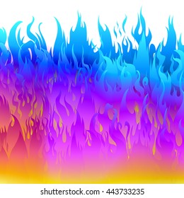 Bright colorful fire flame.