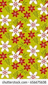 Bright, colorful floral pattern